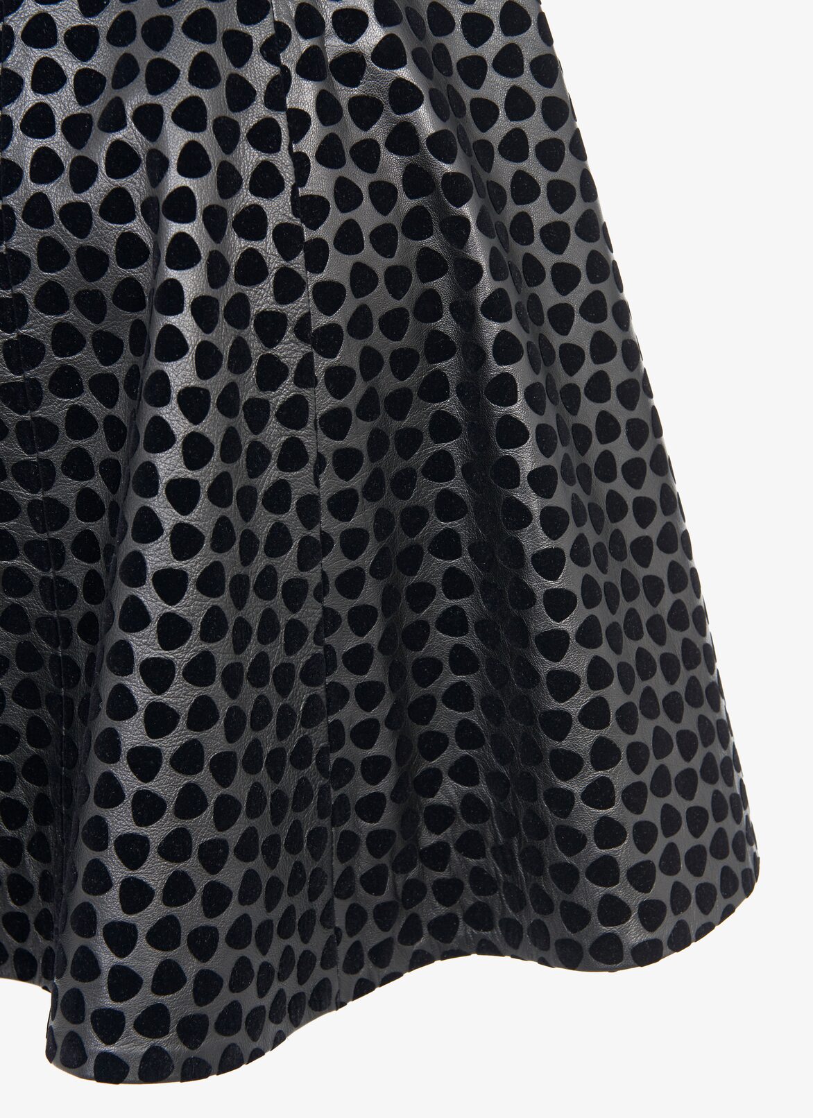Wrap-Front Lambskin Skirt ALAÏA BLACK WRAP-FRONT LAMBSKIN SKIRT